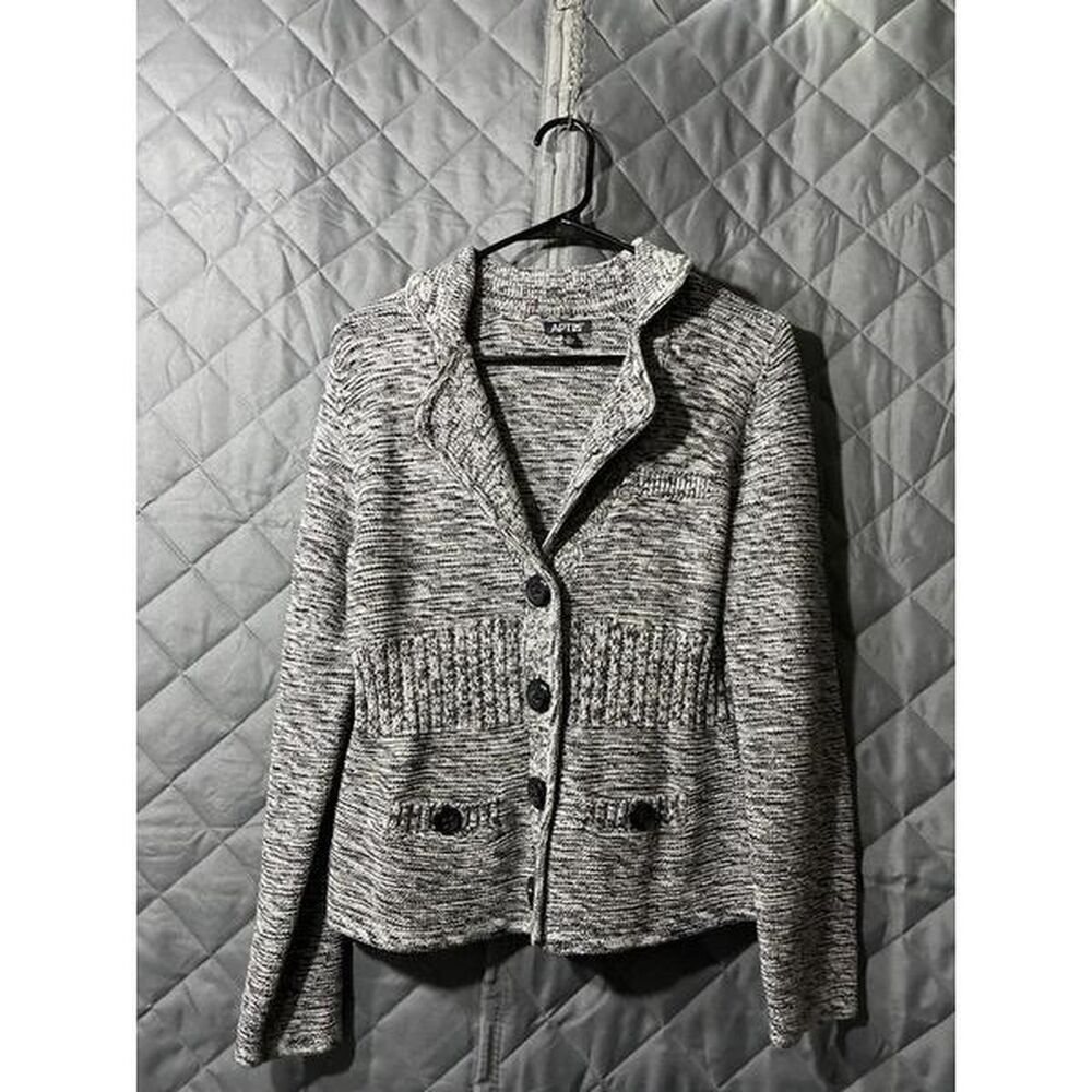Apt-9 Women's Grey and Black Cardigan
